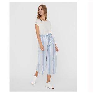 VERO MODA VMAKELA HR CHAMBRAY PAPERBAG CULOTTE GA